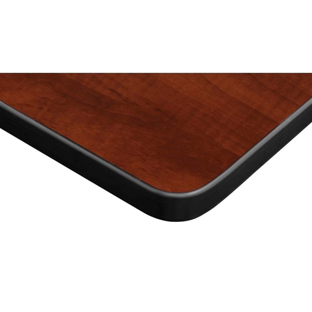 30" Square Mobile Table with 4 Blue Stackable Chairs G5940