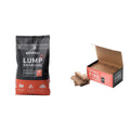 16 lb Lump Charcoal + 48 Fire Starters Bundle E3819