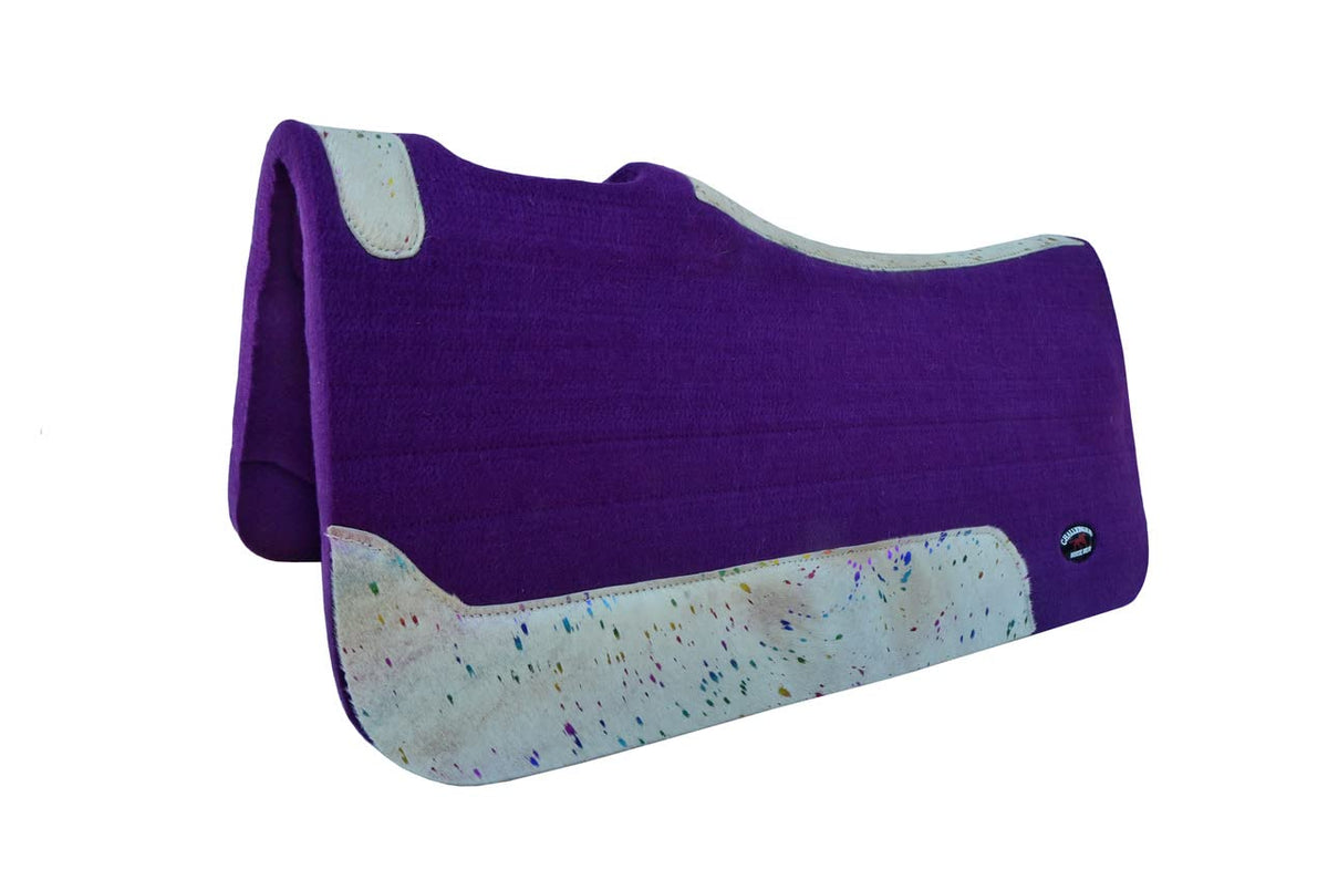 32" x 30" Western Contoured Wool Felt Saddle Pad L36739