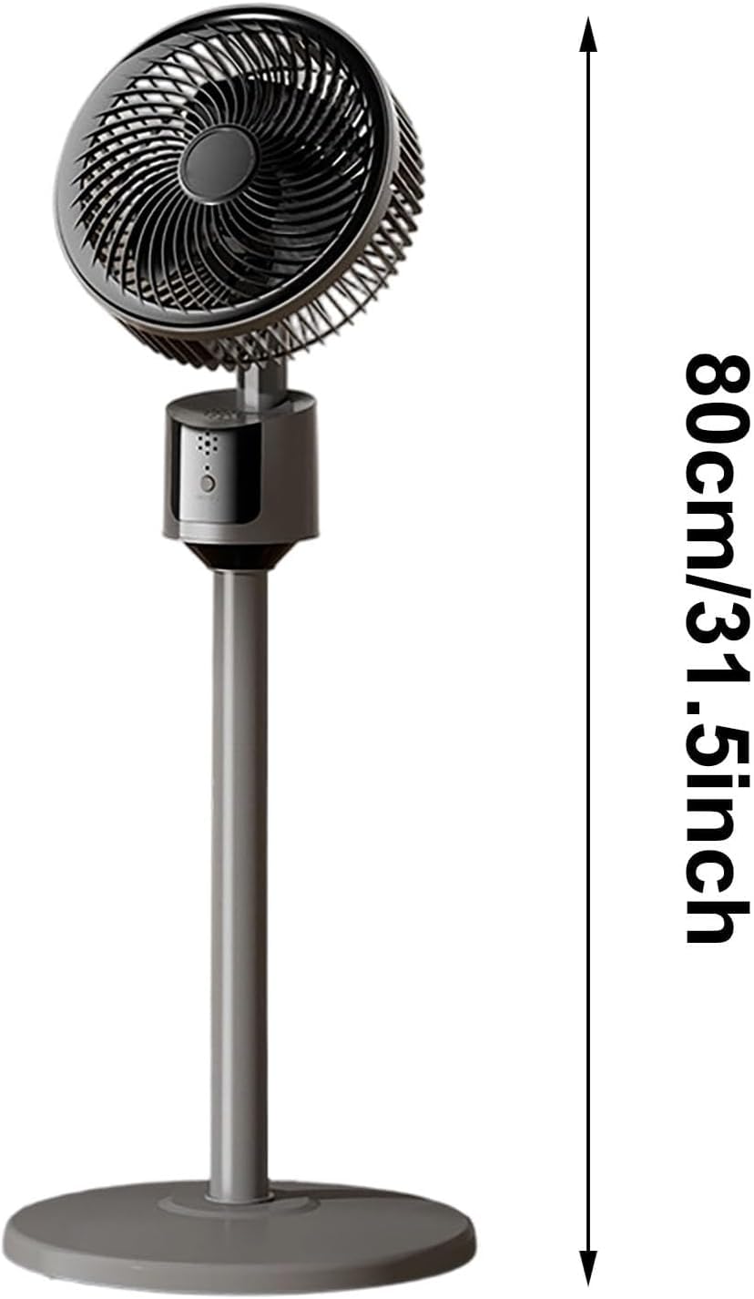 Standing Fan with 90° Oscillation, 3 Speeds, Adjustable Height F5048