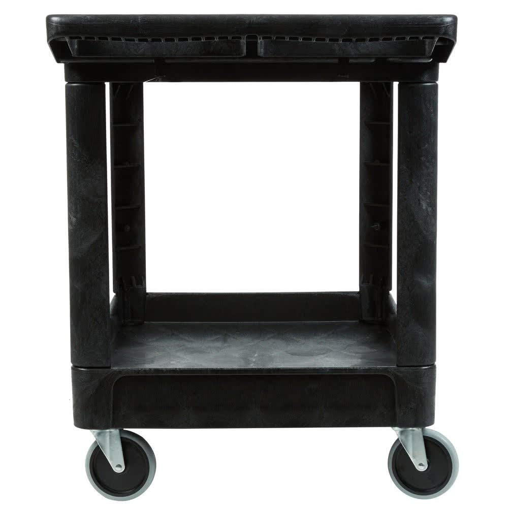 2-Shelf Utility Service Cart, Black, 500 lbs. Capacity X564839