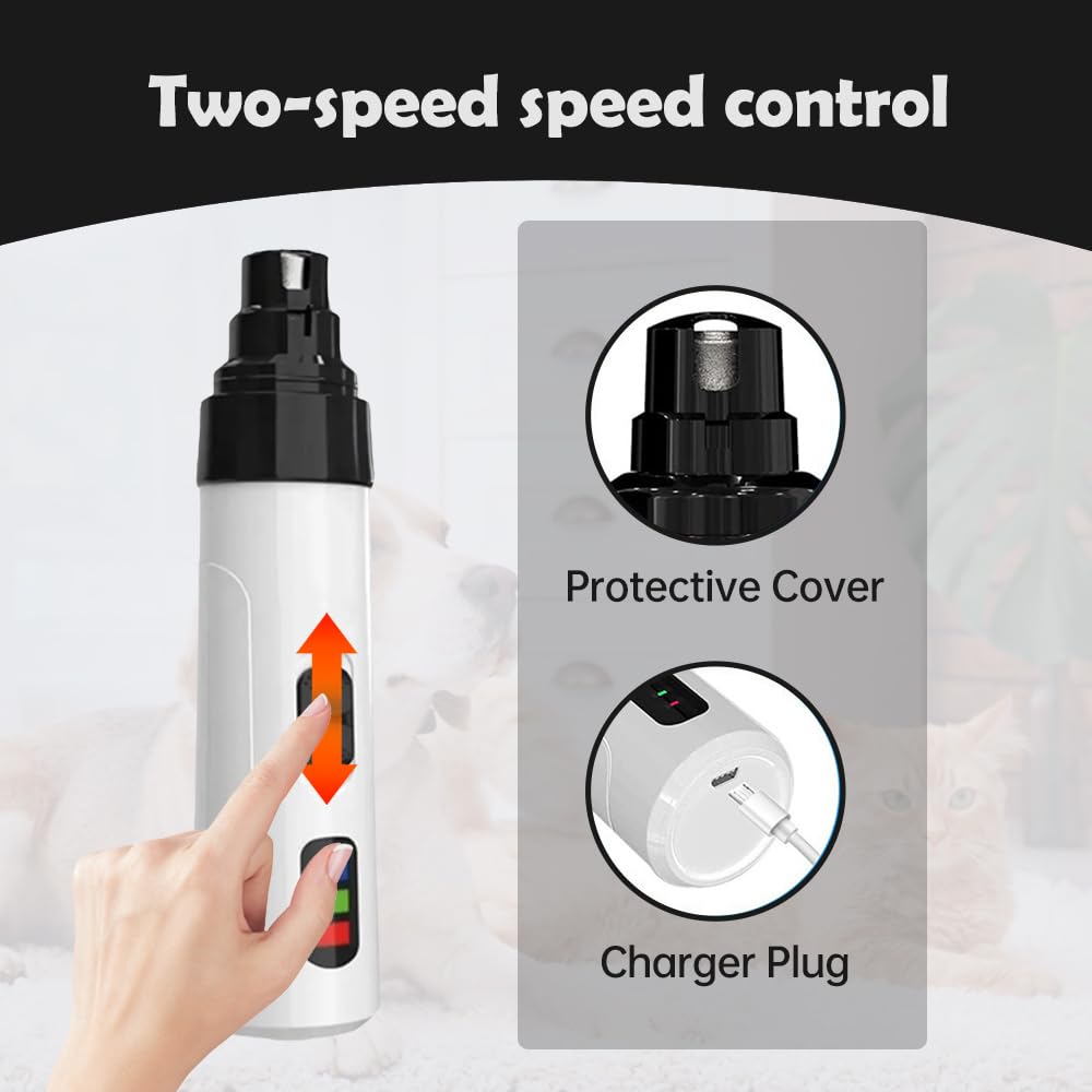 Silent Rechargeable Electric Dog Nail Grinder Z335