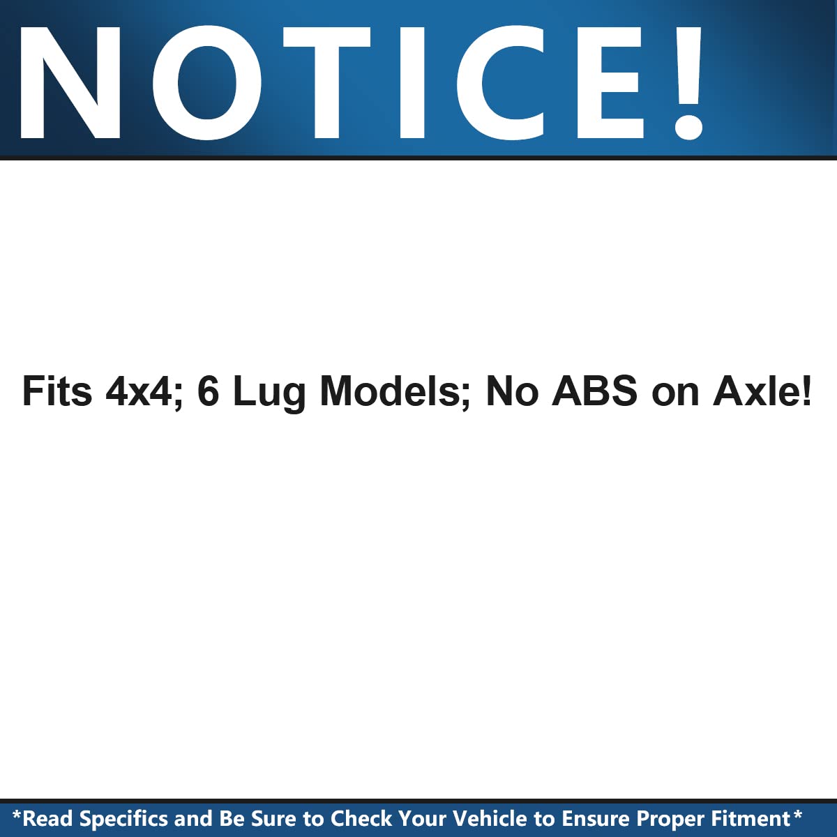 Front CV Axle Shafts A84743