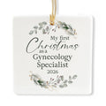 Ceramic 3-inch Square Ornament E3314