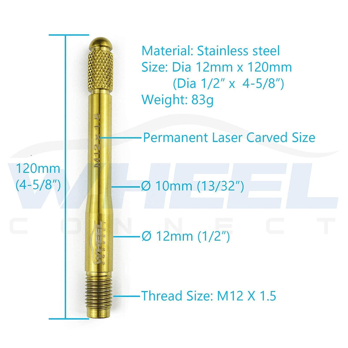Stainless Steel Wheel Alignment Pin Set of 4 I796224