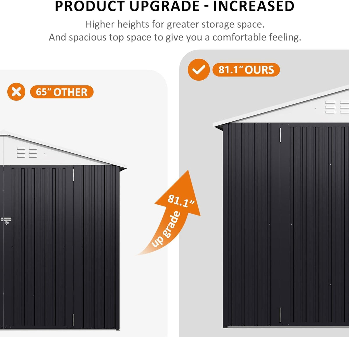 10x14 Outdoor Storage Metal Shed V294