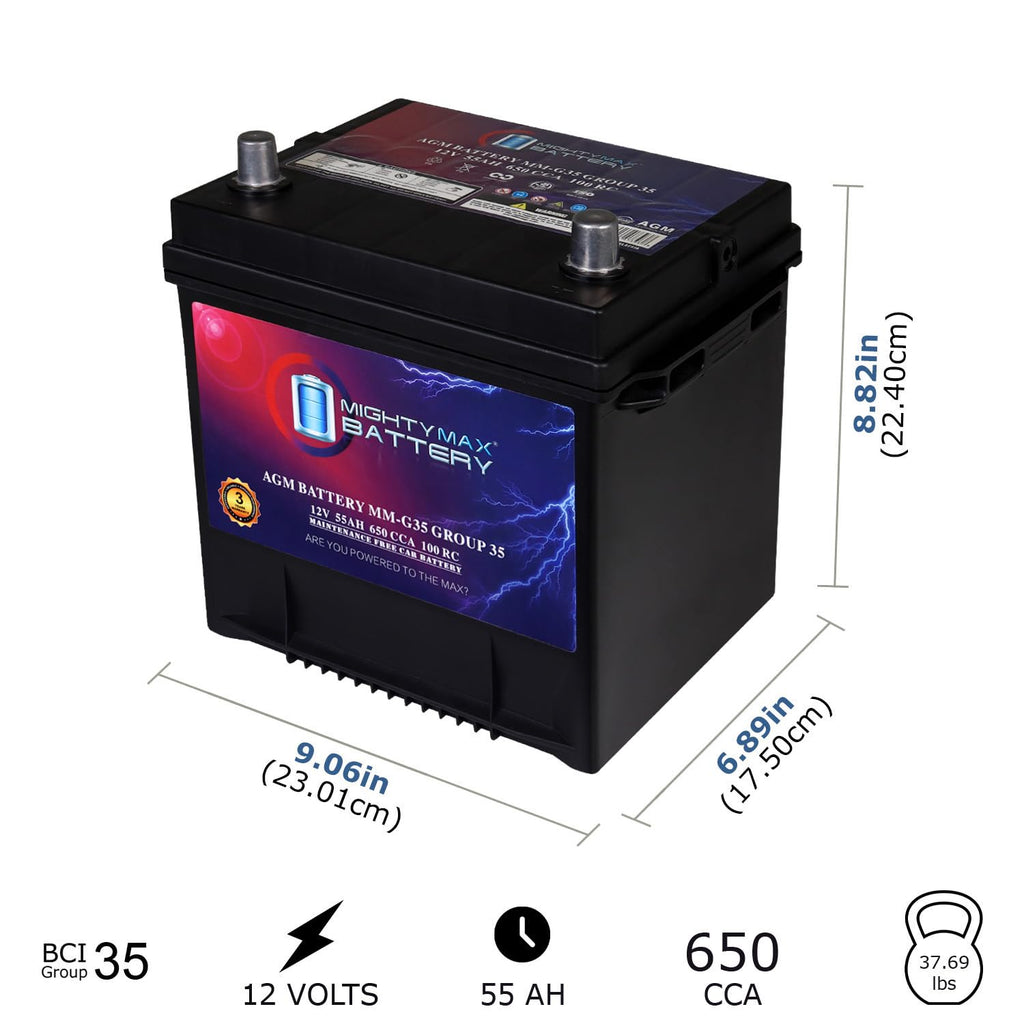 12V 55Ah AGM Replacement Battery K7445