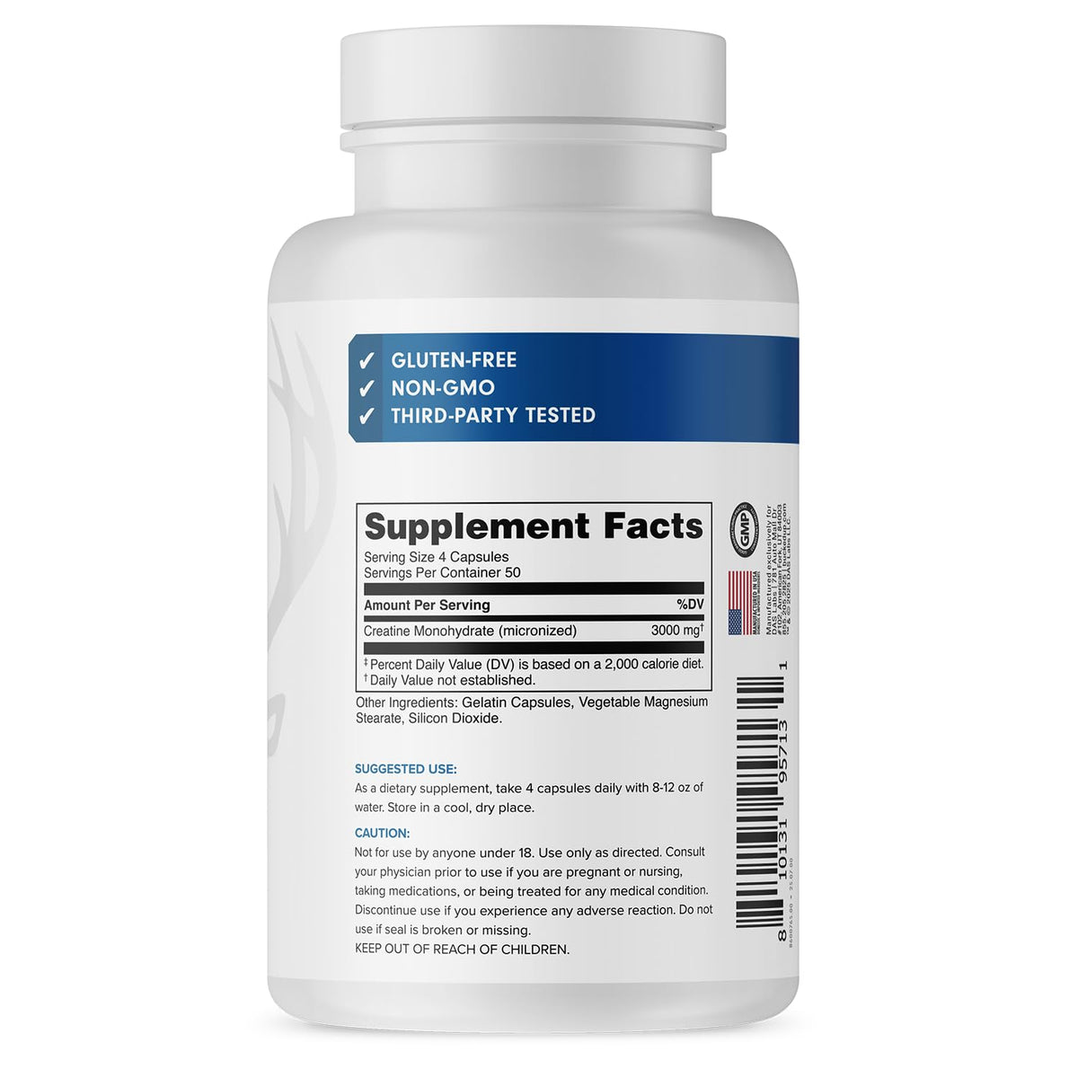 Creatine Monohydrate 3000mg Capsules S296832
