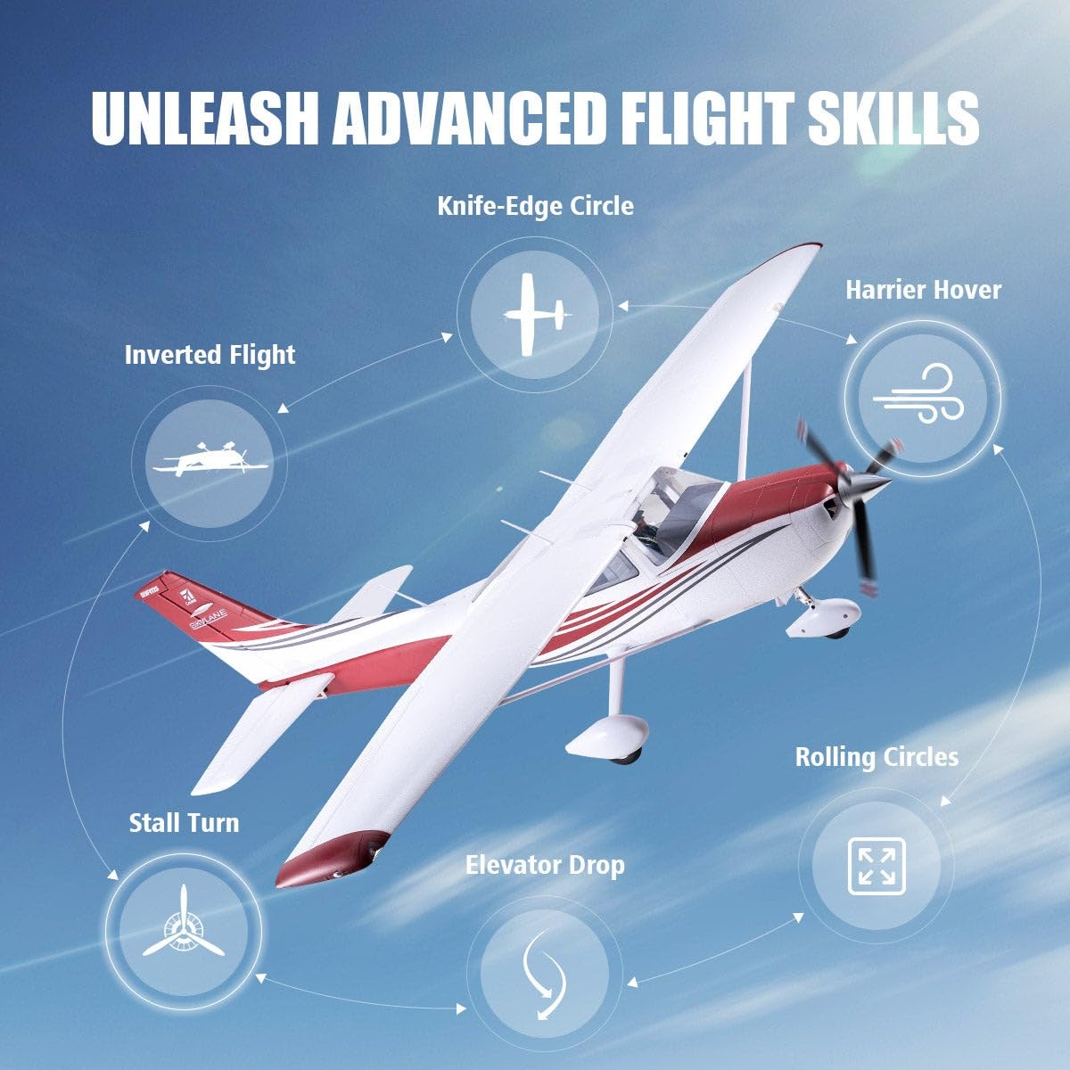 1500mm Cessna 182 Remote Control Airplane O540