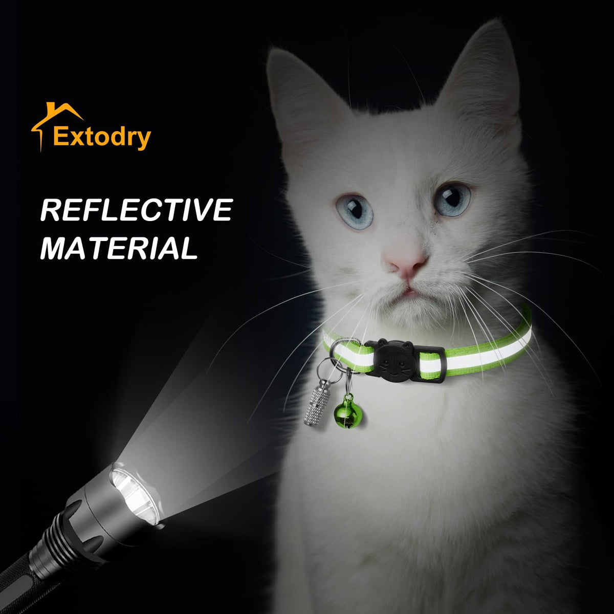 12 Pack Reflective Breakaway Cat Collars with Bells U91908