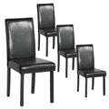 Upholstered PU Leather Dining Chairs Set of 4 J5500