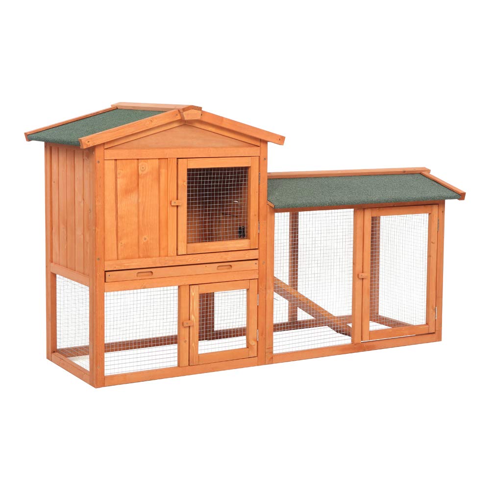 Wooden Chicken Coop with Waterproof Roof and Nesting Box H898