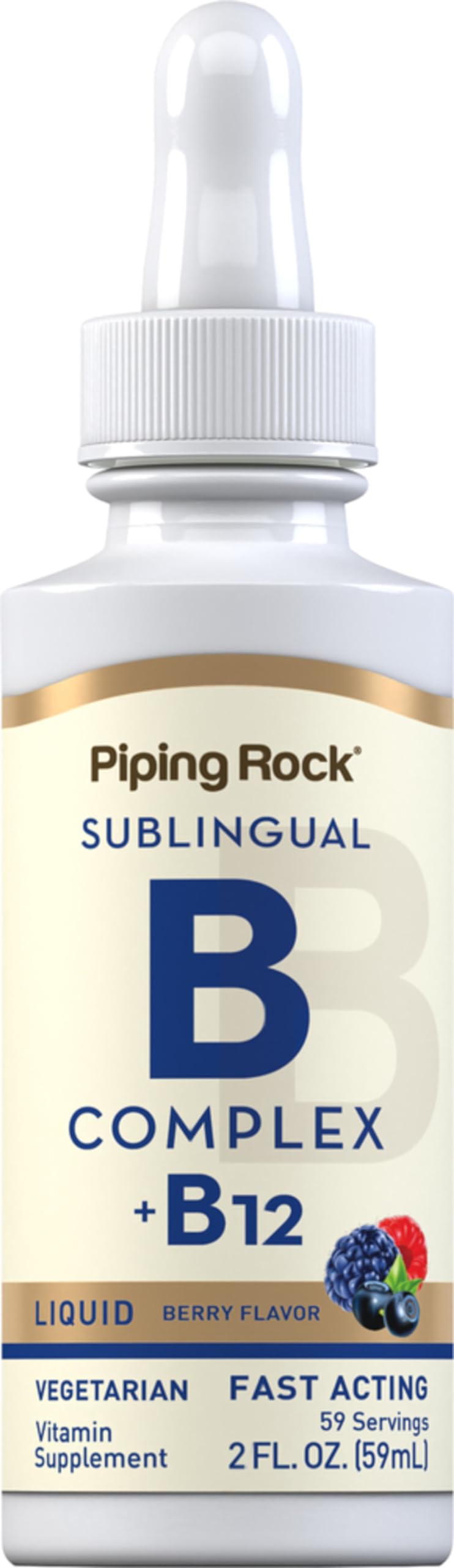 Vitamin B Complex with B12 Liquid Drops 1200 mcg 2 oz X197443