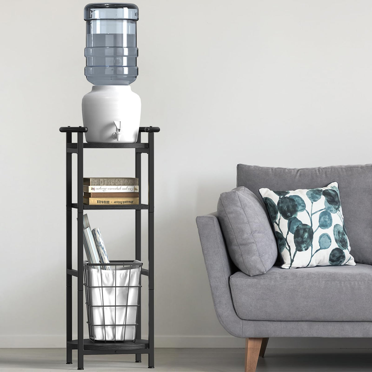 Black 5 Gallon Water Jug Stand P2276