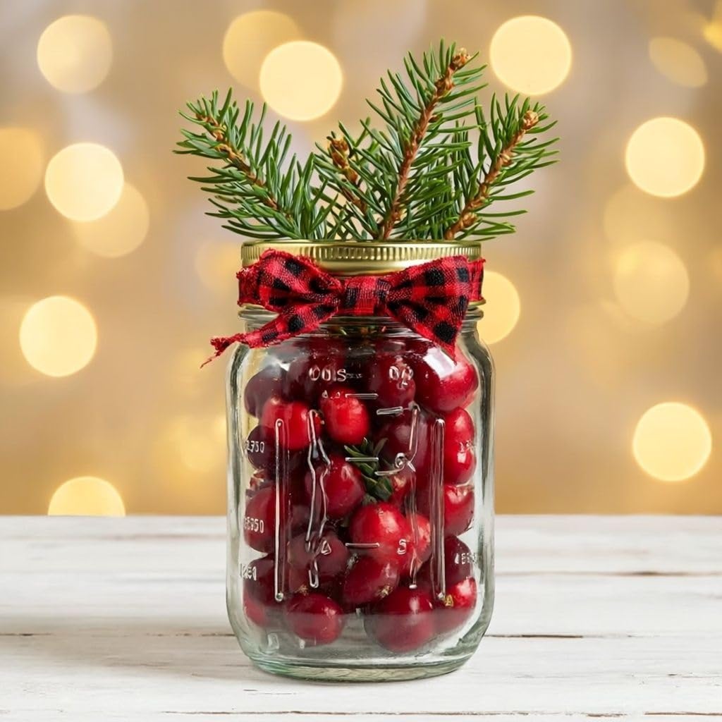 16 oz Regular Mouth Mason Jars with Lids & Rings R3358