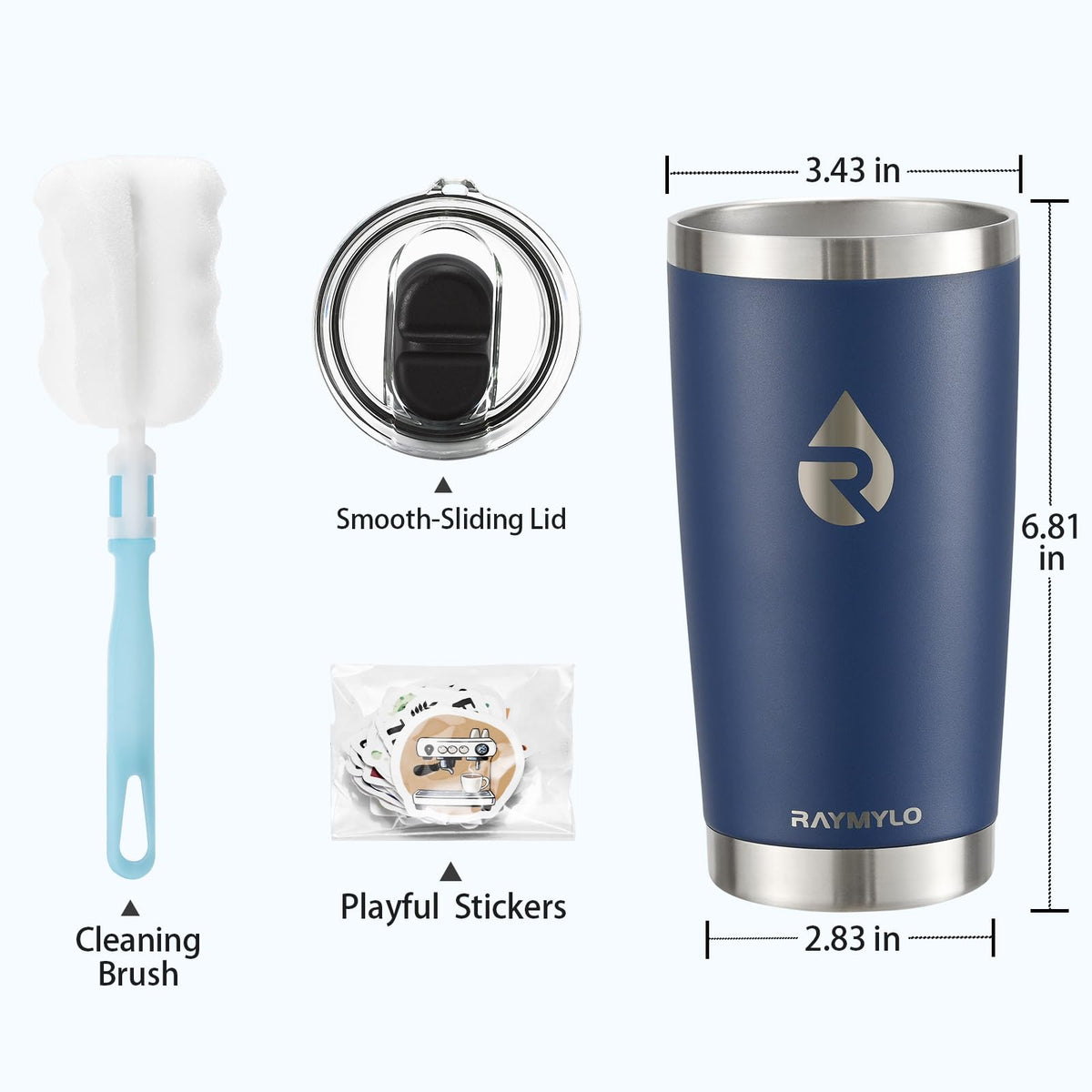 20oz Insulated Travel Coffee Tumbler D525