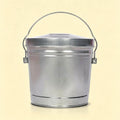 6 Gal Galvanized Steel Storage Can Locking Lid E444