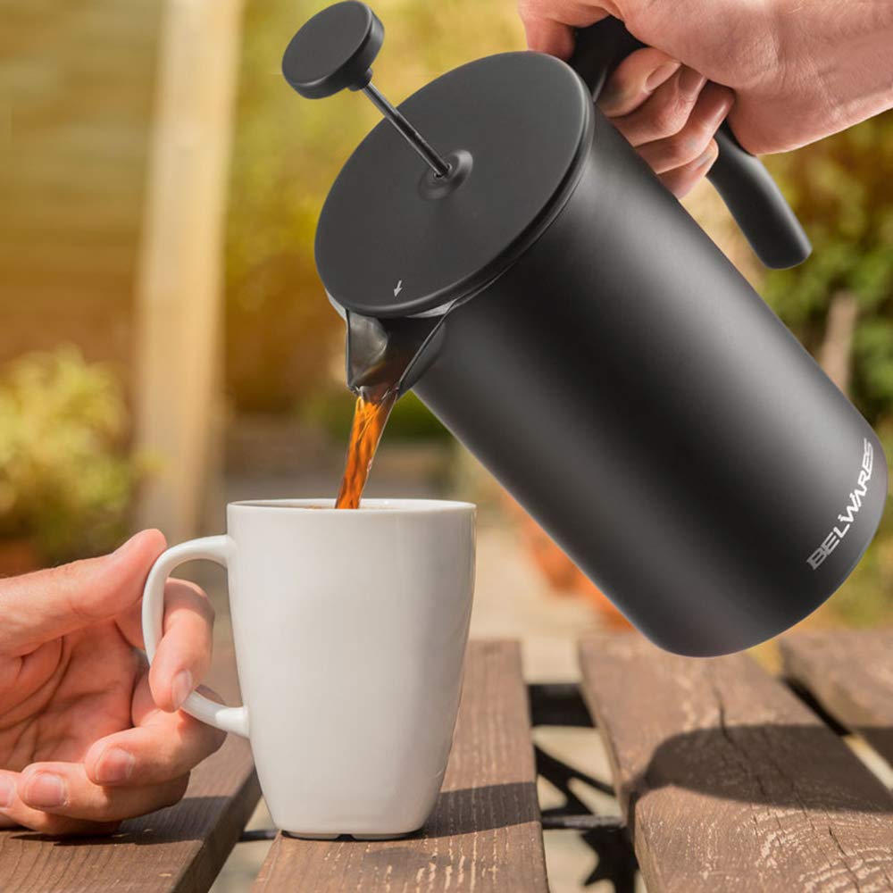 34oz Insulated Stainless Steel French Press Q31397