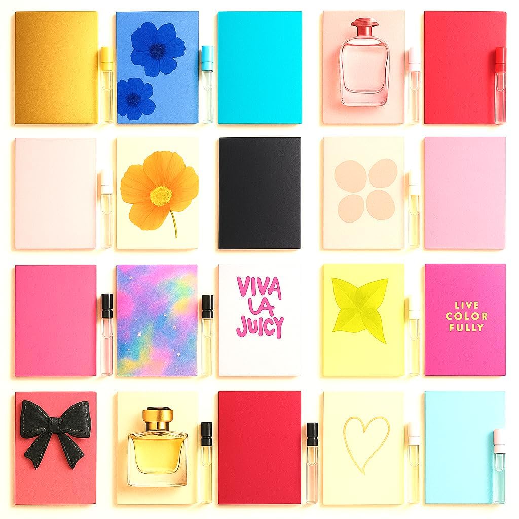 Perfume Sampler Set 12 Fragrance Sample Vials Travel Size Mini Spray J765659