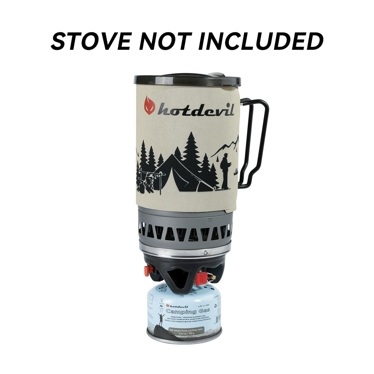 Isobutane Propane Camping Fuel Canister 3.53oz 4 Packs L351379