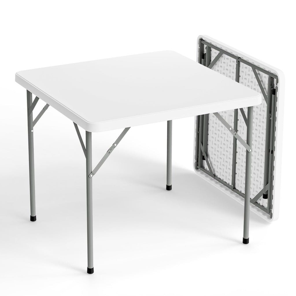 White 34 inch Folding Card Table W934