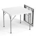 White 34 inch Folding Card Table W934