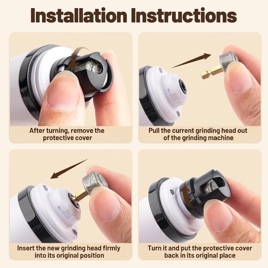 Dog Nail Grinder with Dual LED, 3 Speeds and 2000mAh Battery S245