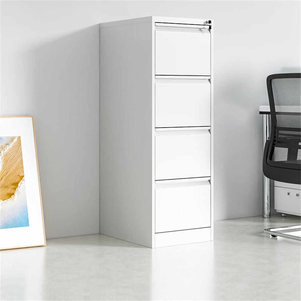 4 Drawer Vertical Metal File Cabinet with Lock F32962