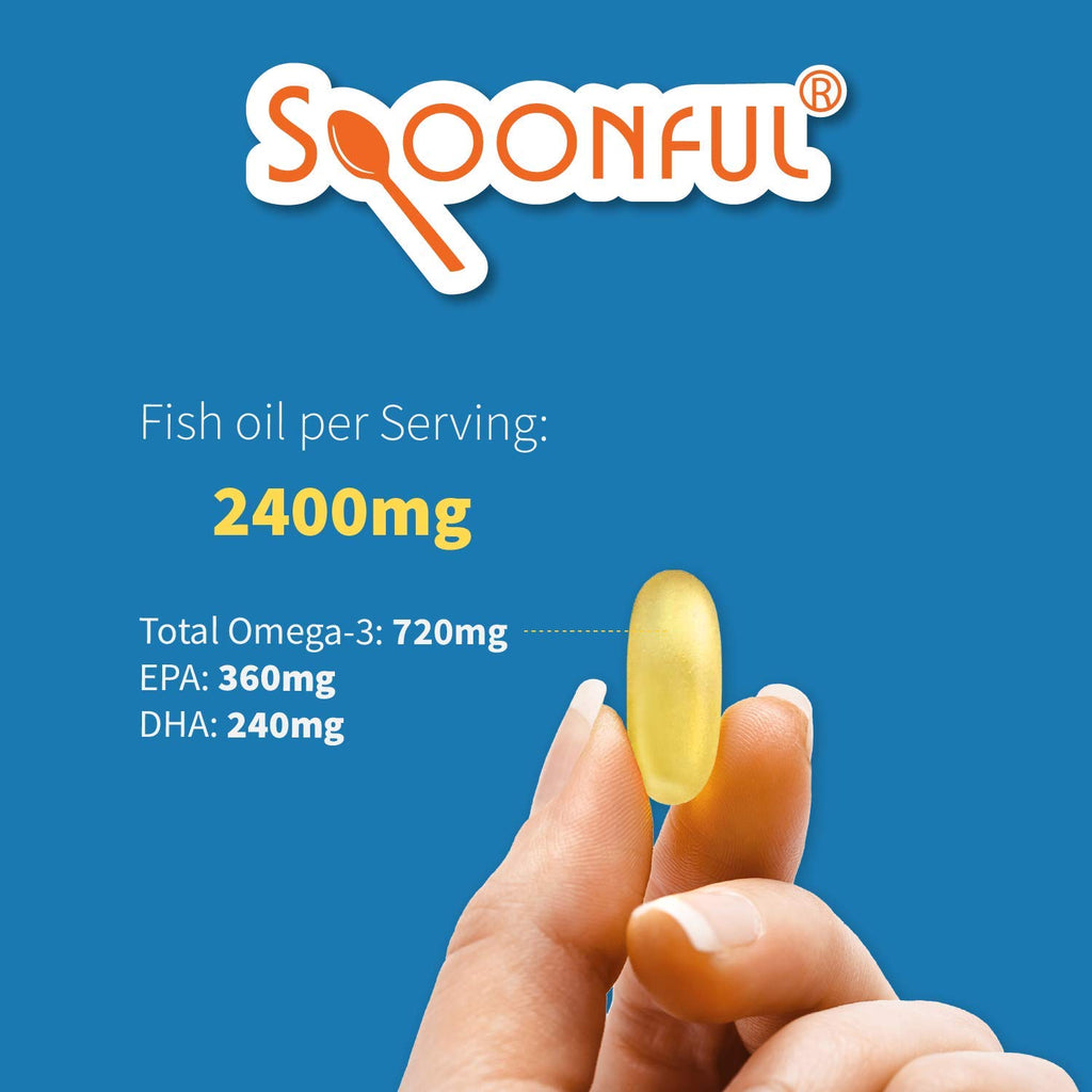 Omega 3 Fish Oil 2400mg 200 Capsules Softgel D715847
