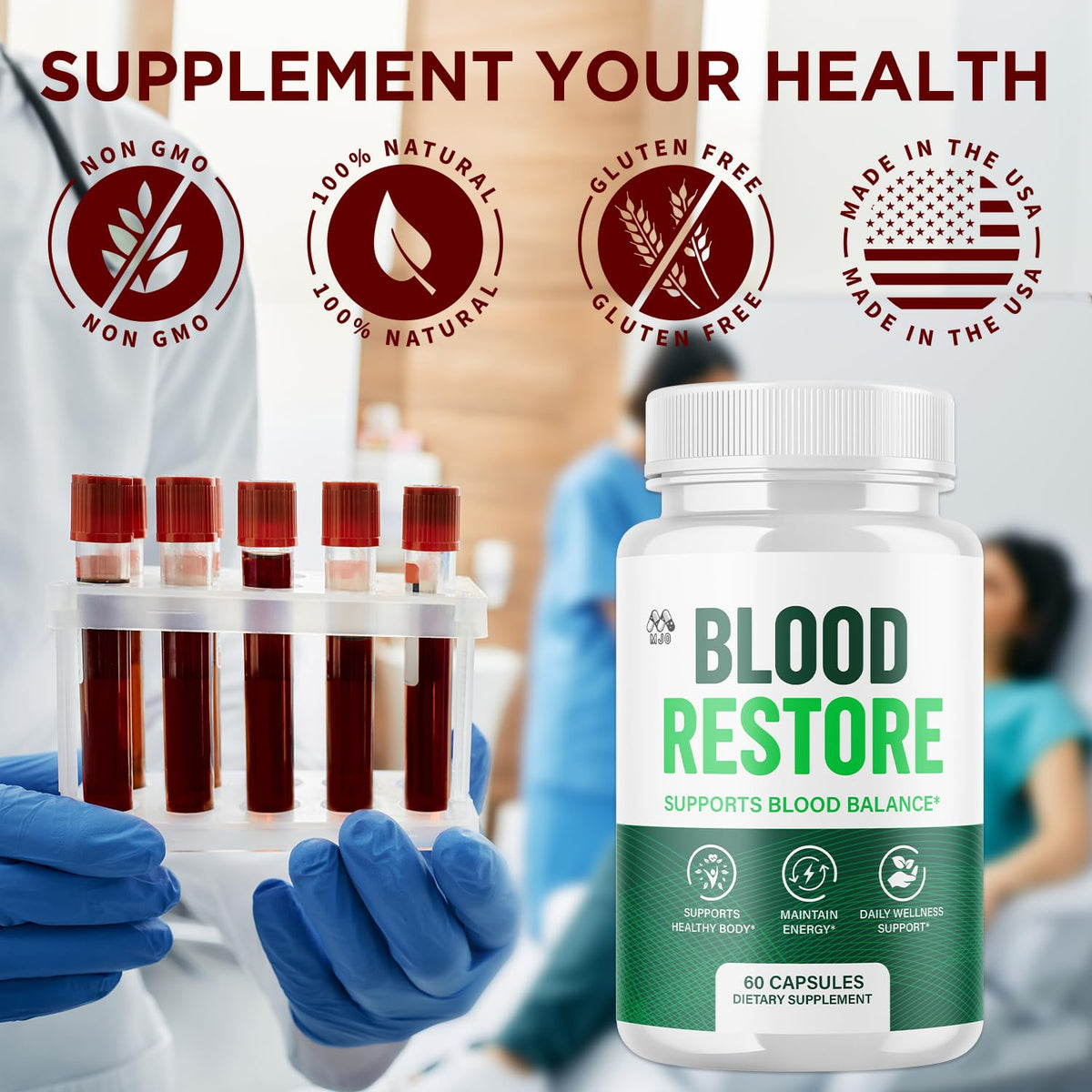 2 Pack Blood Restore Capsules 120 Capsules P794