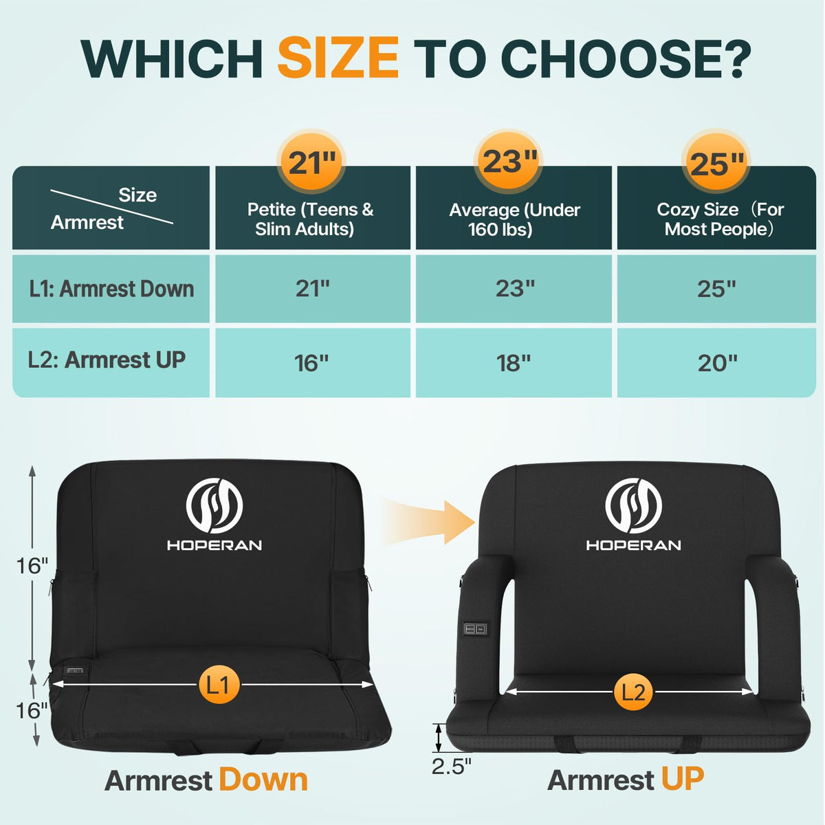 Heated Stadium Seats for Bleachers with Power Bank O8283