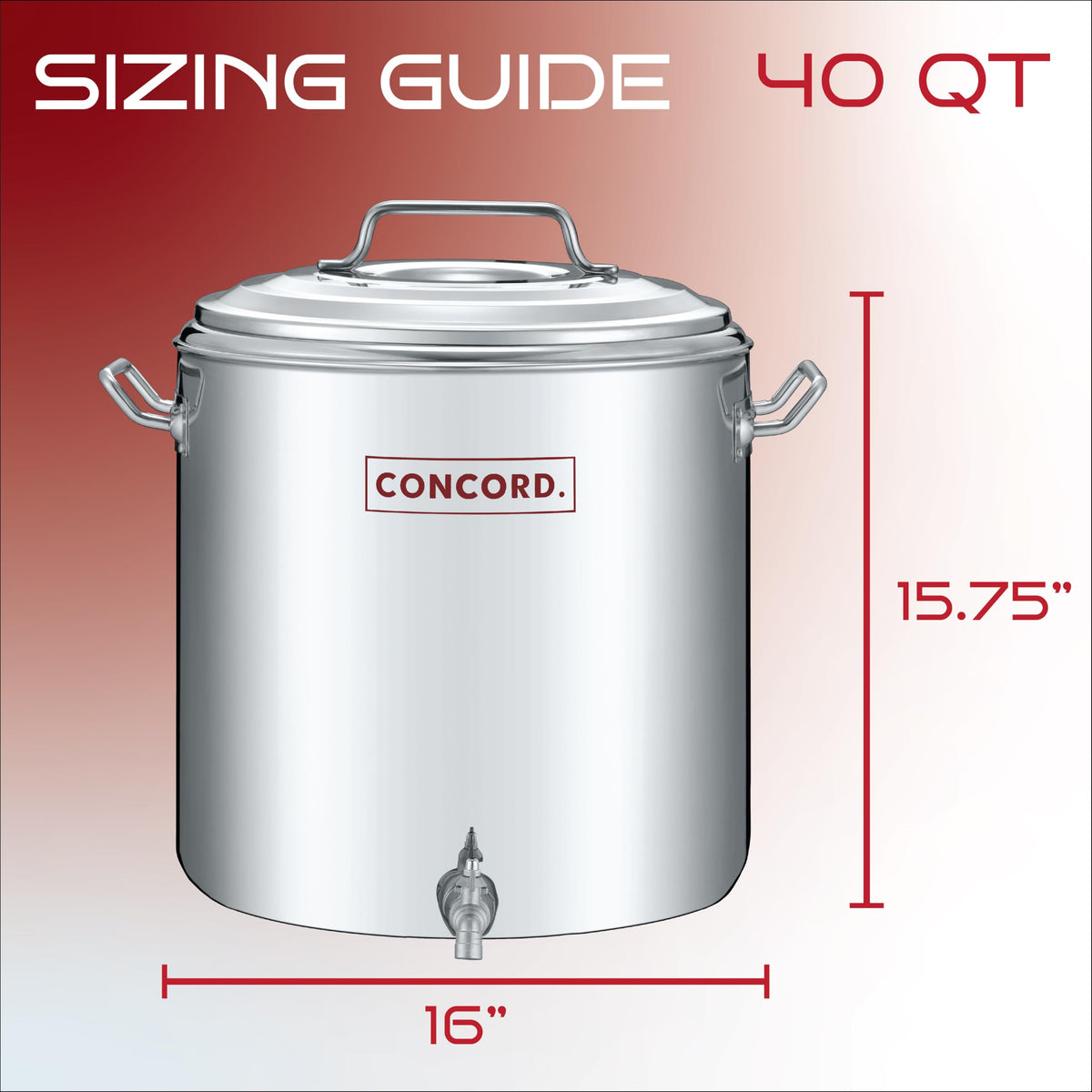 Stainless Steel Insulated Double Wall Stock Pot 40 Quart R7974