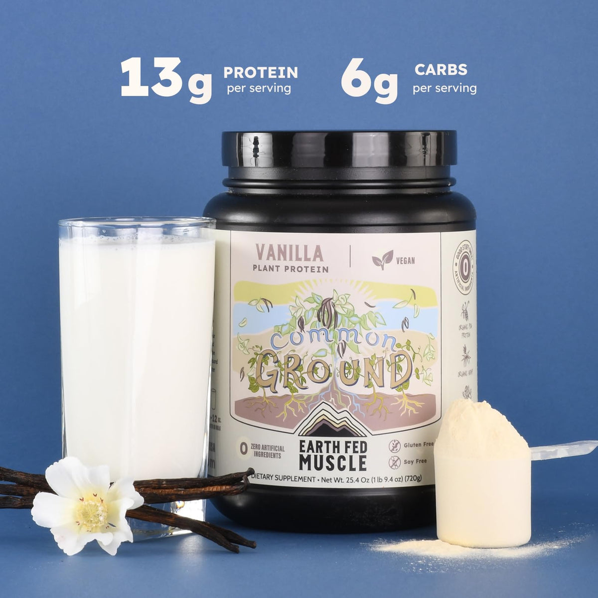 Organic Plant Protein Powder Vanilla 1.74 lb U705