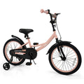 Kids Bike with Removable Training Wheels, Dual Brakes, Adjustable Seat & Handlebar S124
