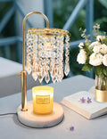 Candle Warmer Lamp with Timer Dimmable Adjustable Height Gold Y541