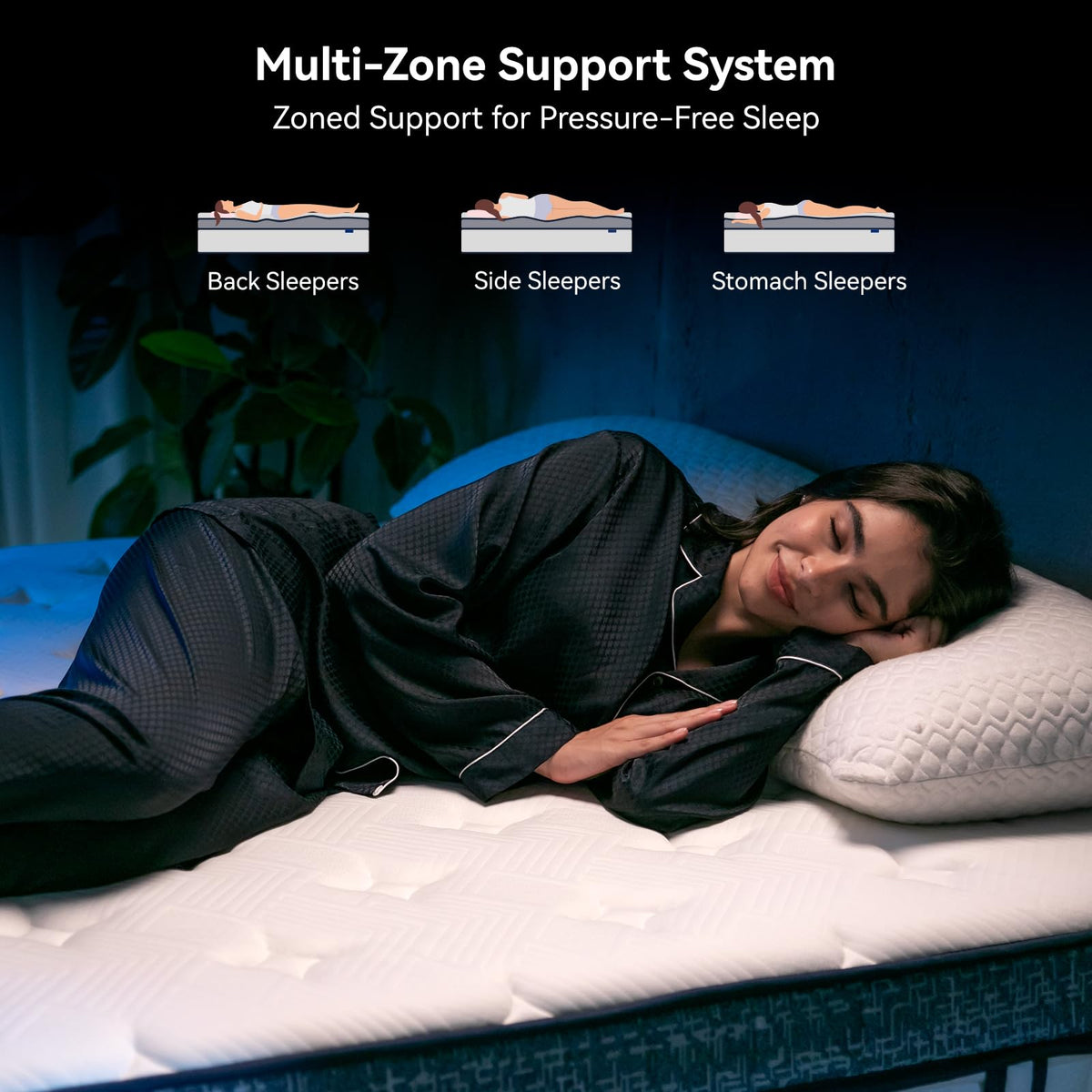 Queen Size 12 Inch Hybrid Memory Foam Mattress G47857