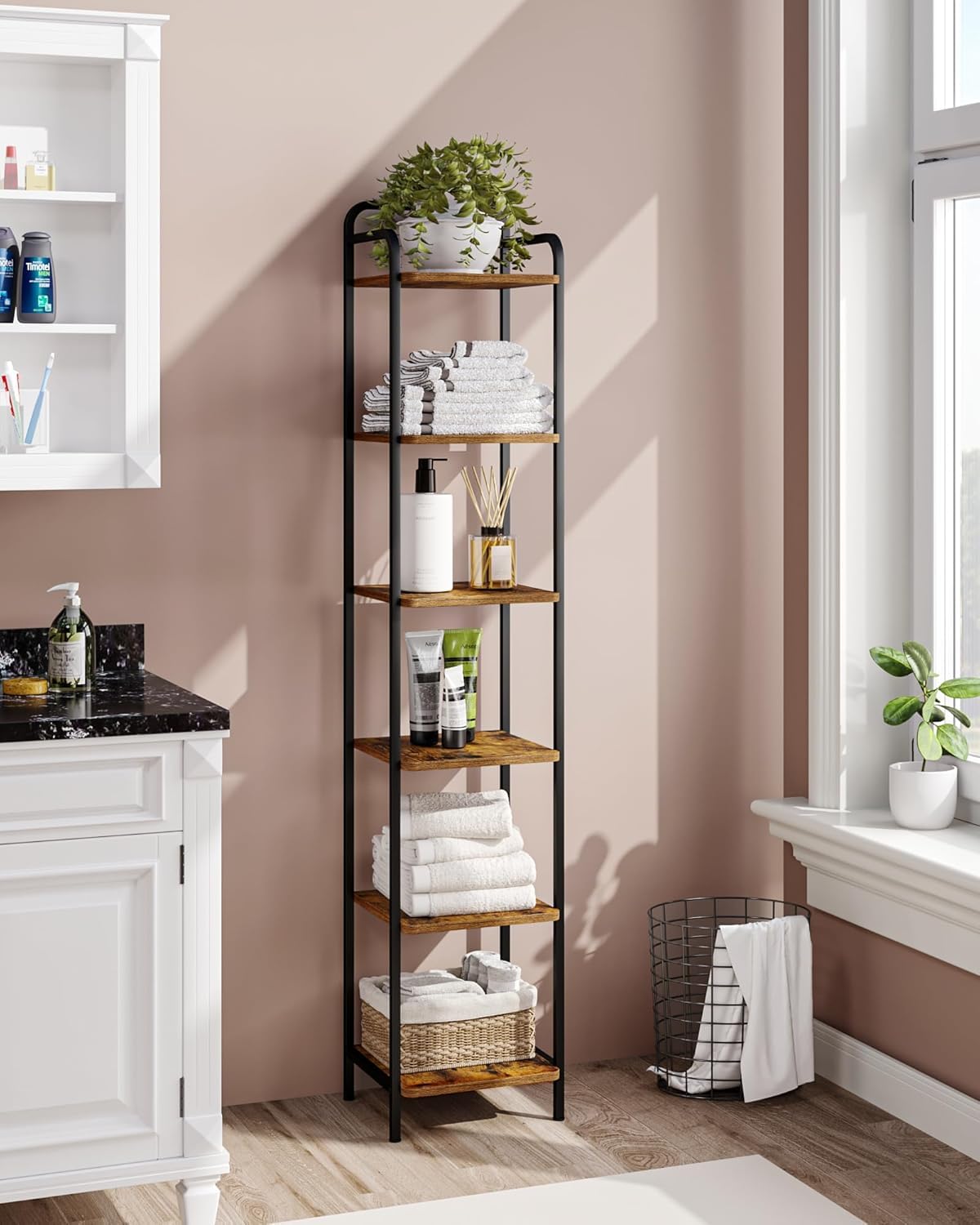 Narrow Industrial Bookcase G79139