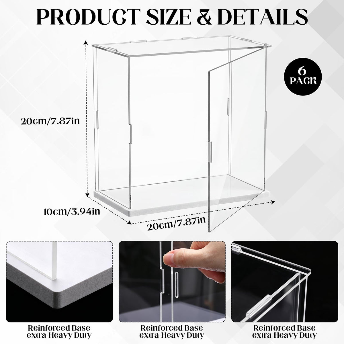 6 Pack Acrylic Case Z791