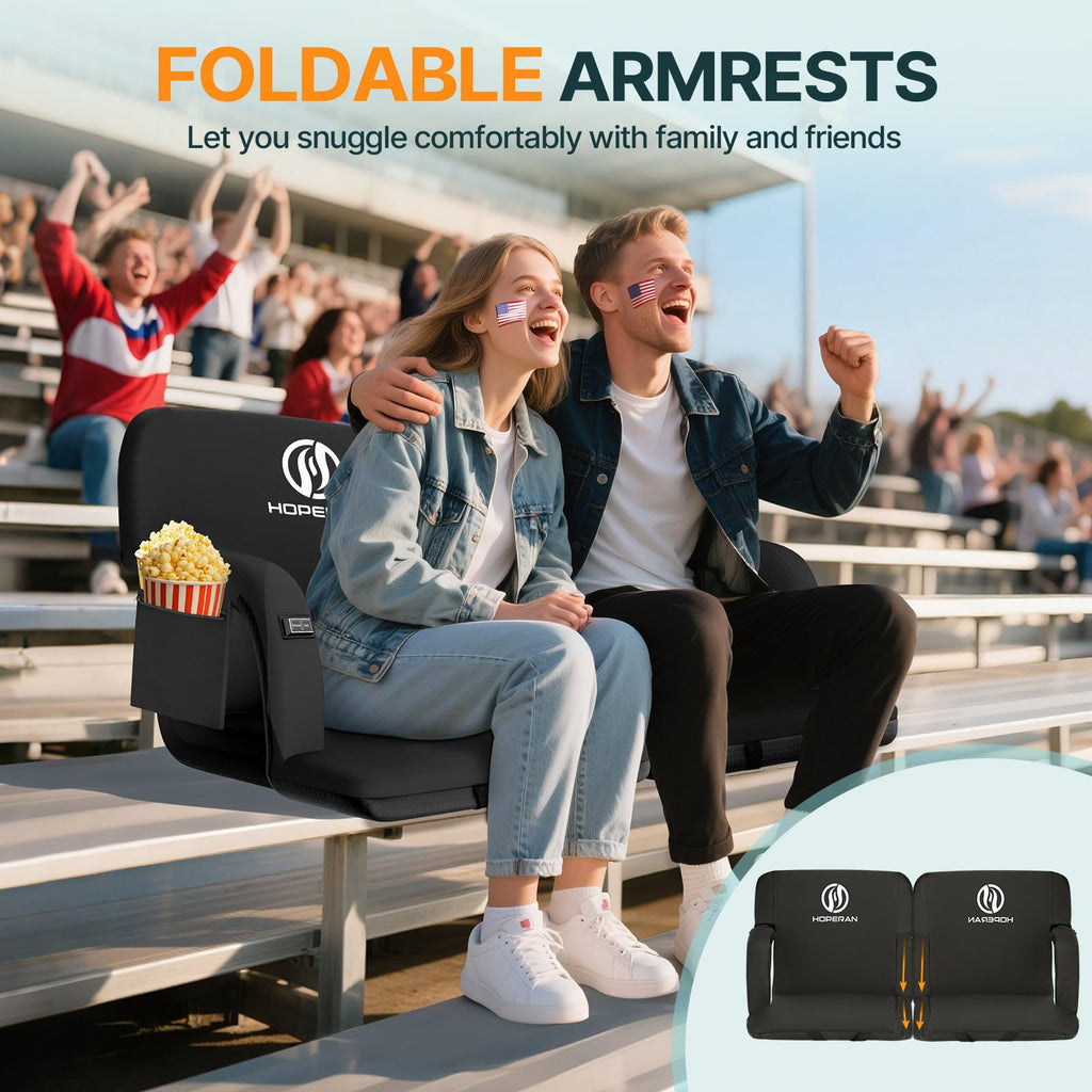 Heated Stadium Seats for Bleachers with Power Bank O8283