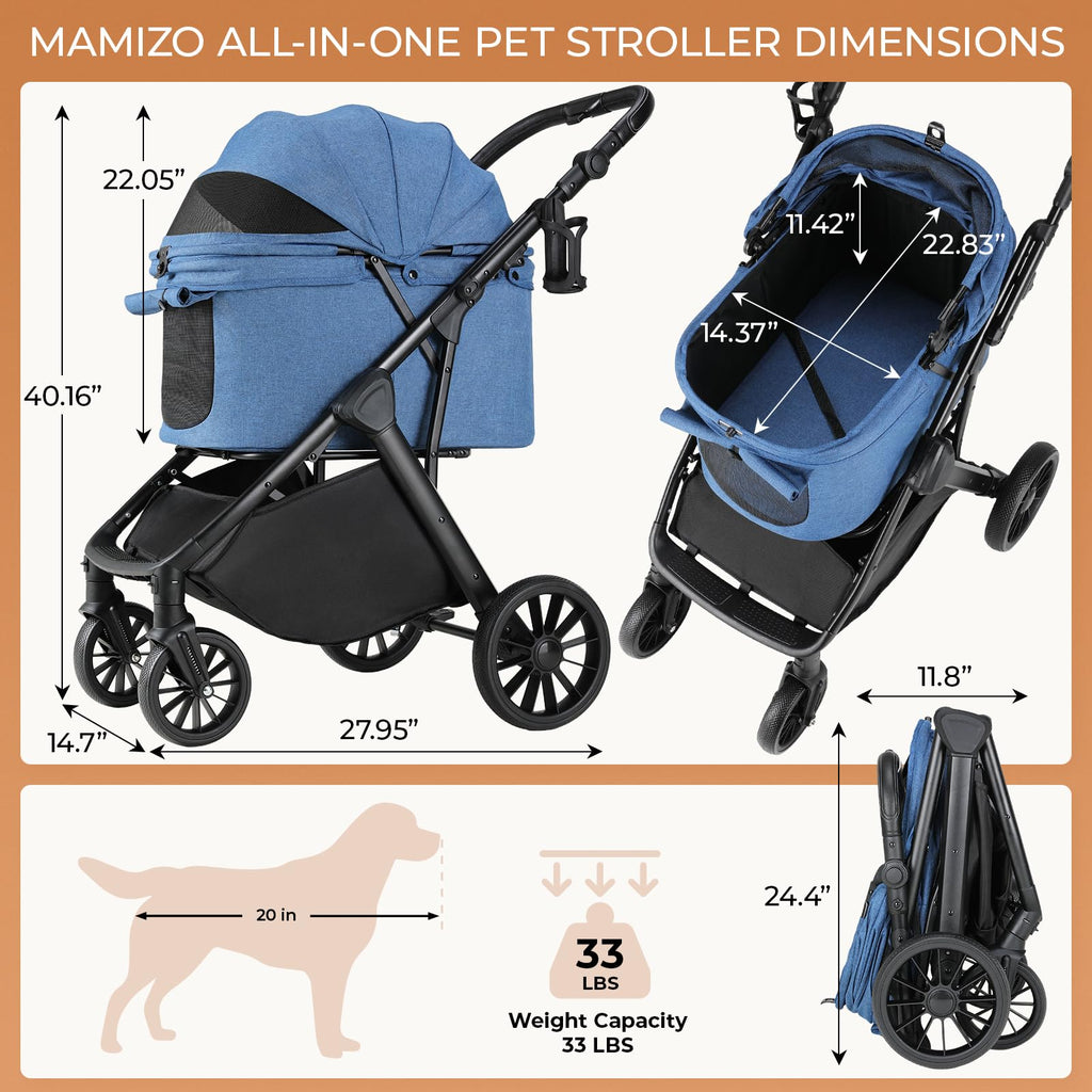Foldable Dog Stroller Y9739