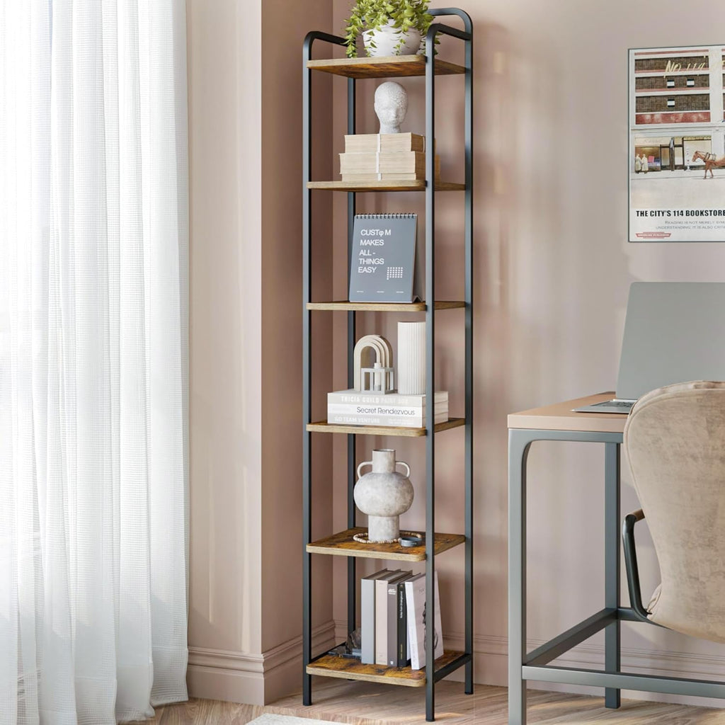 Narrow Industrial Bookcase G79139