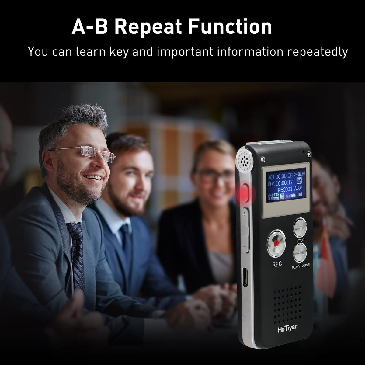 8GB Voice Activated Digital Audio Recorder A798