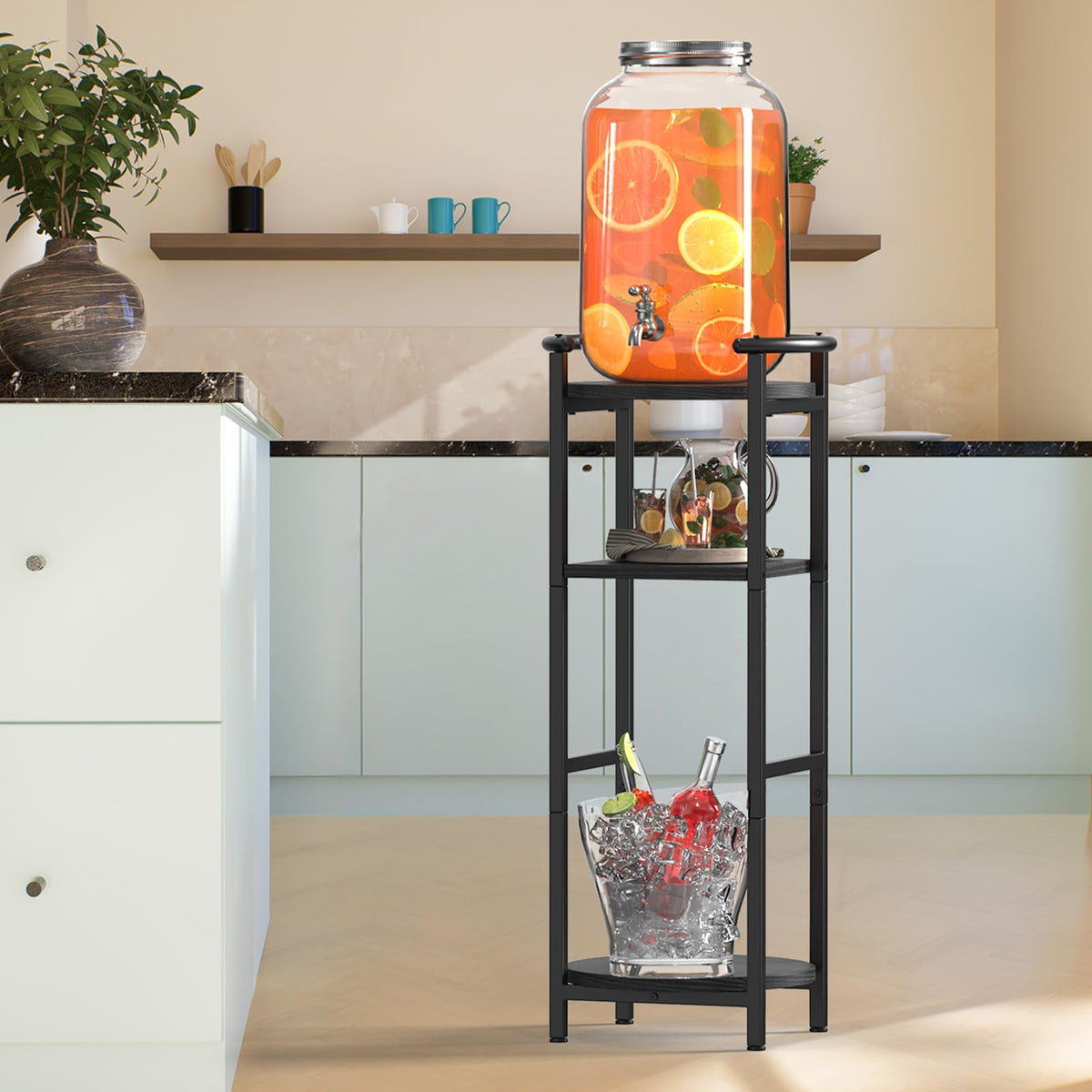 Black 5 Gallon Water Jug Stand P2276