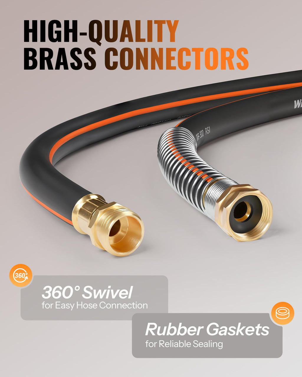 Heavy Duty Rubber Garden Hose 50FT x 3/4" S190382