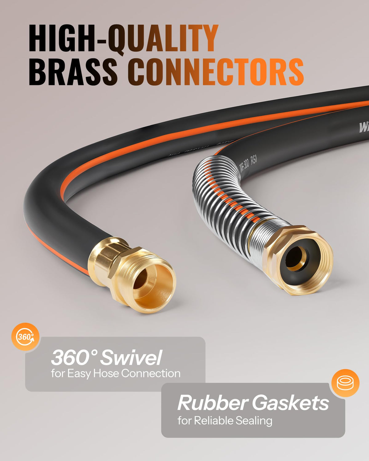 Heavy Duty Rubber Garden Hose 50FT x 3/4" S190382