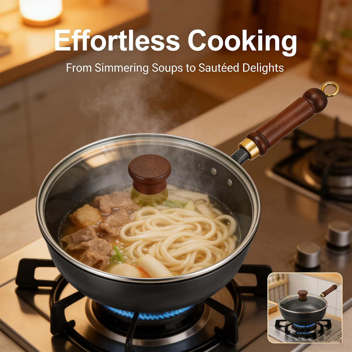 Cast Iron Skillet with Glass Lid O66494