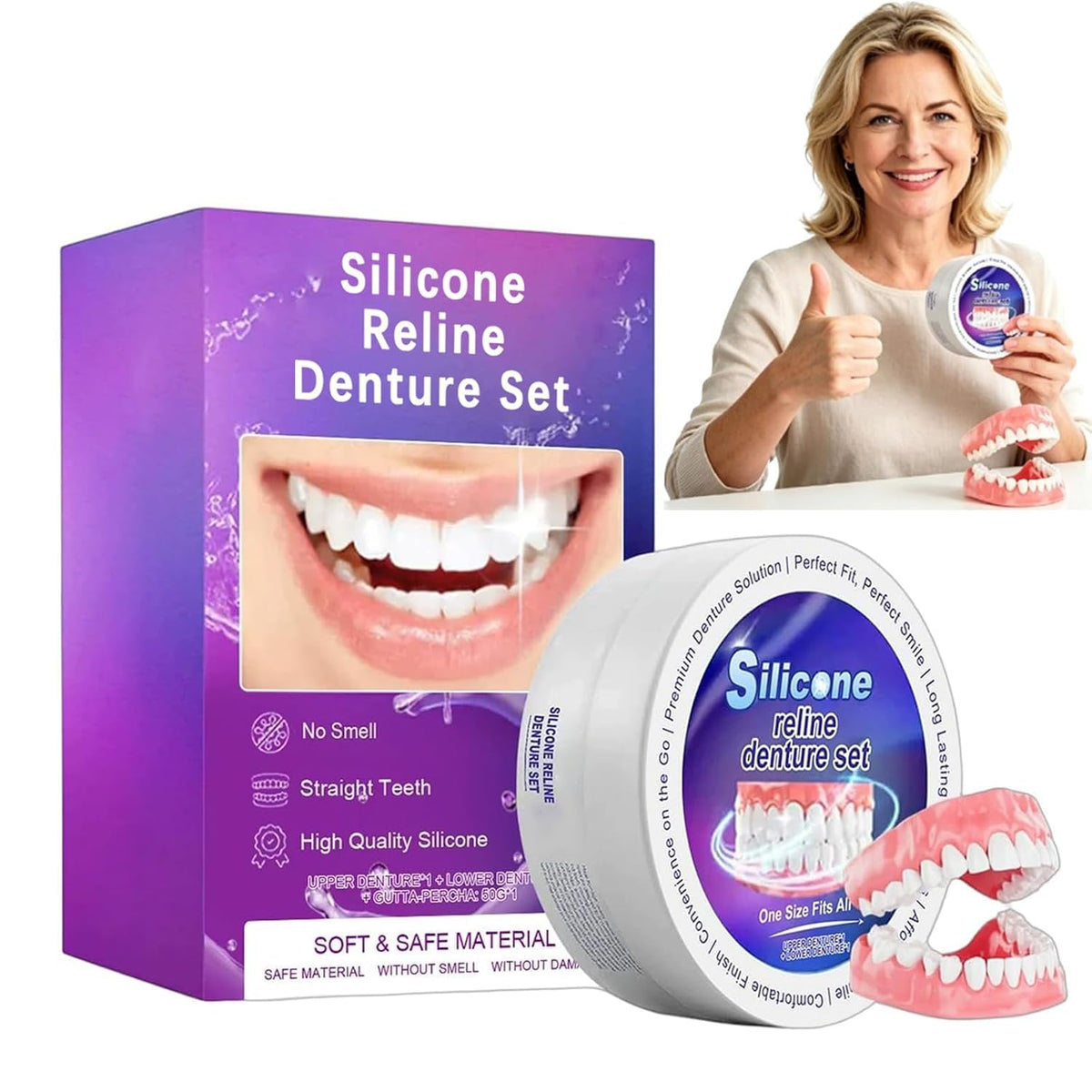 Upper and Lower Denture Reline Kit Y807