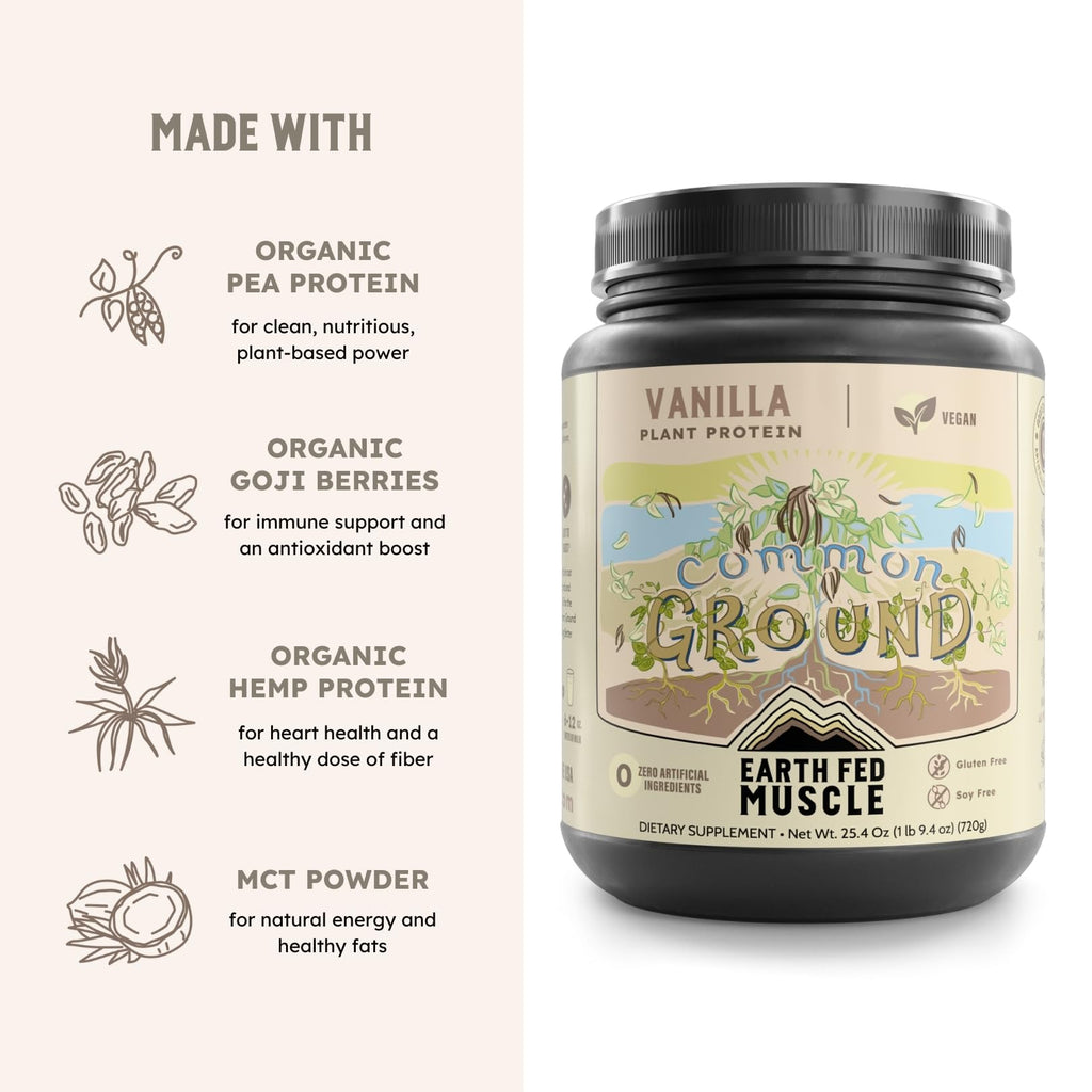 Organic Plant Protein Powder Vanilla 1.74 lb U705
