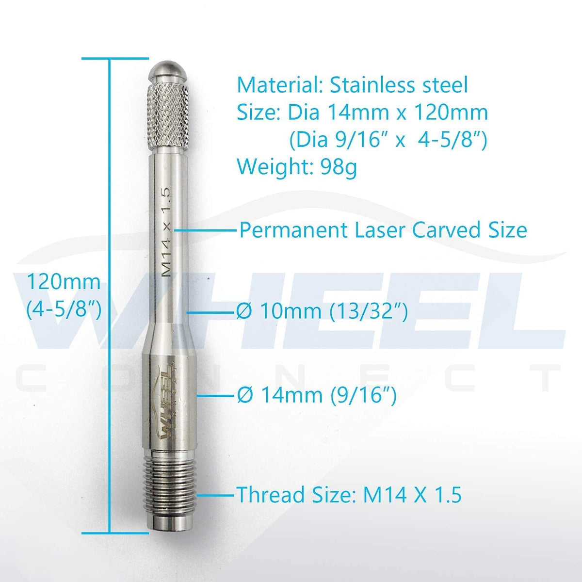 Stainless Steel Wheel Alignment Pin Set of 4 I796224