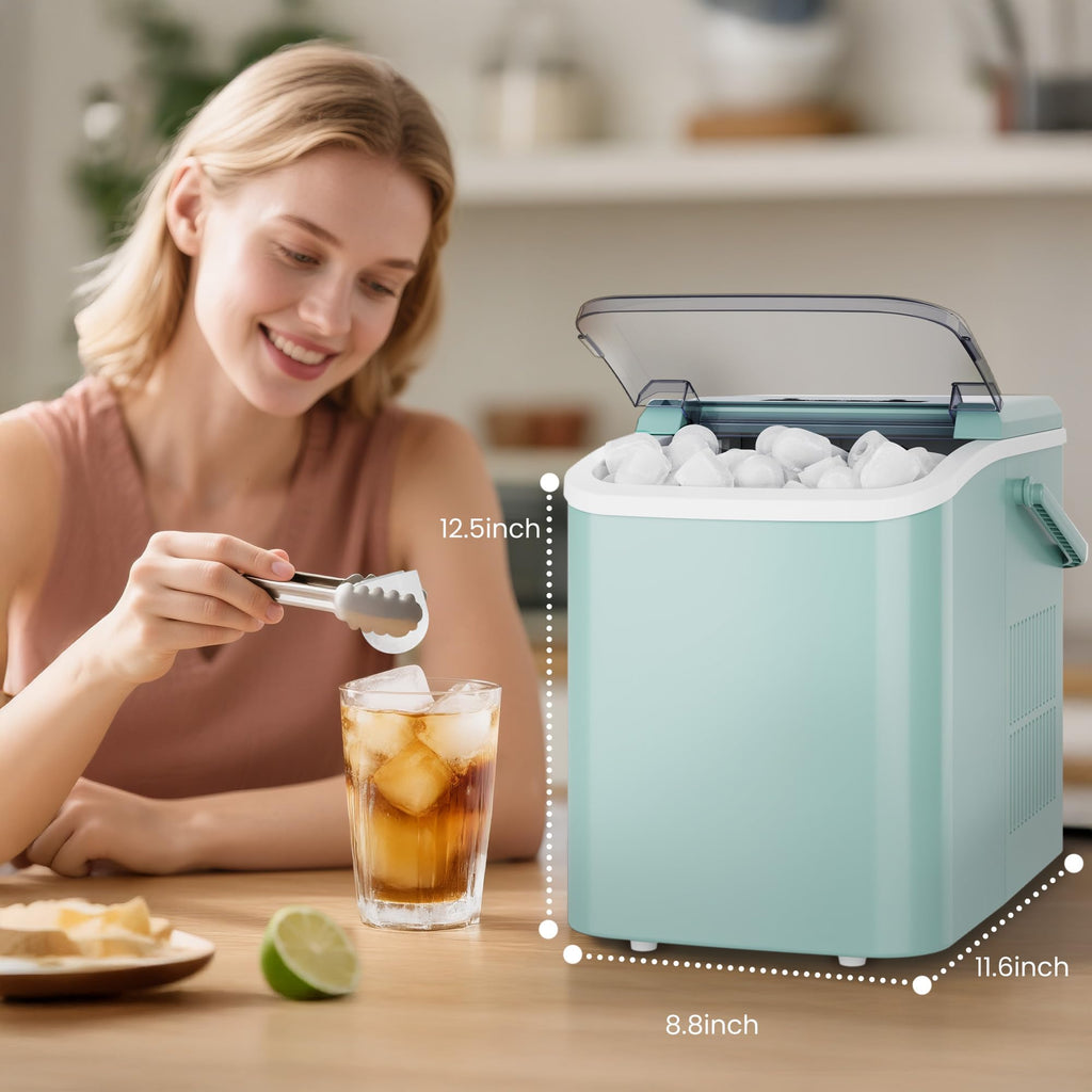 Green Portable Countertop Ice Maker W893852
